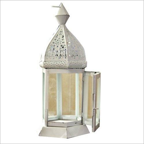 White Metal Lantern