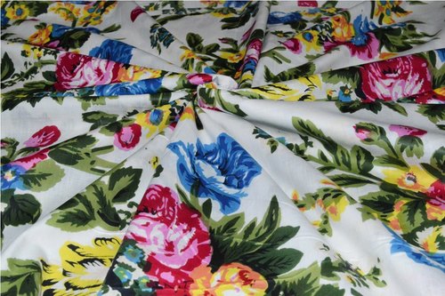 Multi Color Floral & Flower Print Cotton Sewing Fabric