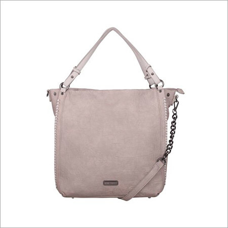 Light Pink Ladies Khaki Tote Bag