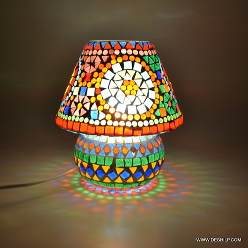 ColorBloom Mosaic Glass Table Light