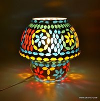 Mosaic Handmade Decorative Multicolored Table Lamp