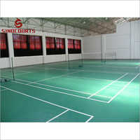 Green Pvc Flooring Indoor Synthetic Badminton Court Flooring