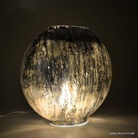 ANTIQUE & DECOR GLASS TABLE LAMP