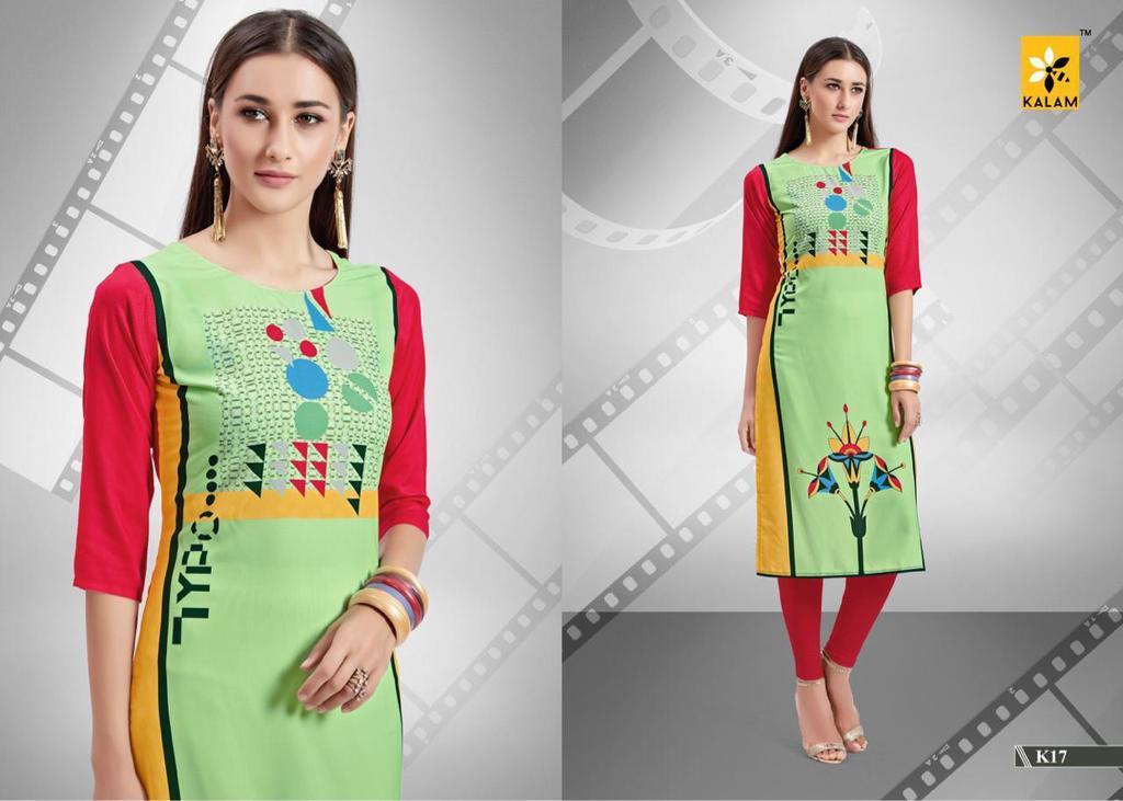 Reyon Print Kurtis