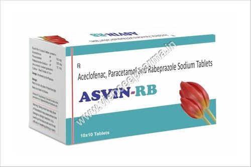 Aceclofenac Paracetamol & Rabeprazole Sodium Tablets