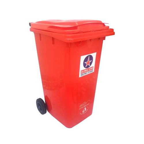 Plastic Dustbin With Wheel 240 Ltr By GLOBAL STAR