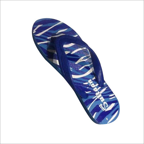 Blue And White Mens Beach Flip Flop Slipper