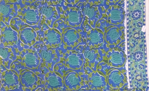 5 Yard Hand Block Print 100% Cotton Fabric