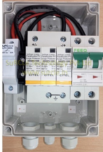 Xlpe Surcle Solar On-Grid 1 In 1 Out 1000V Dcdb