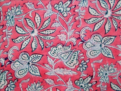 5 YARD HAND BLOCK PRINT 100% COTTON FABRIC DESIGN