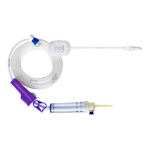 Vented Infusion Set With Micron Filter Grade: A Grade
