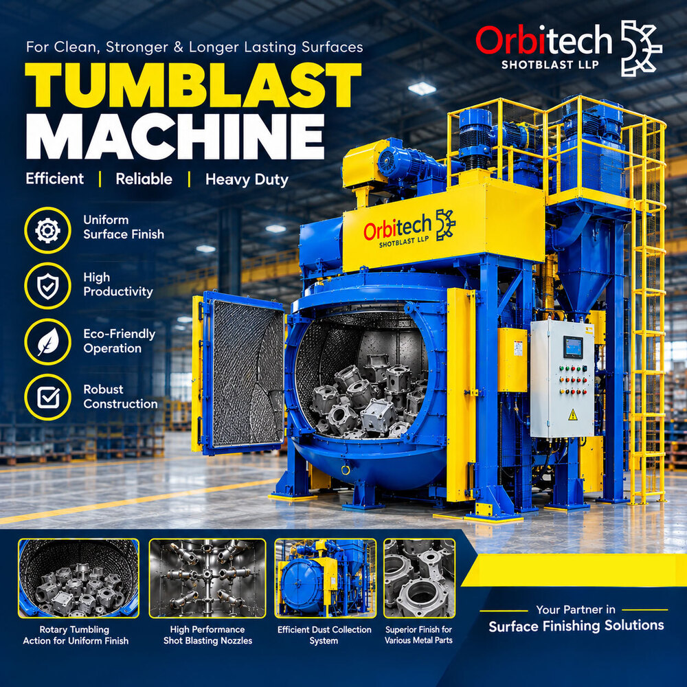 Tumblast Machine - Capacity: 150 Kg Per Batch