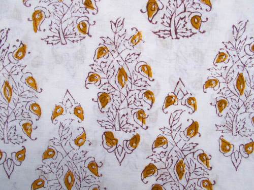 Hand Block Print 100% Cotton Fabric