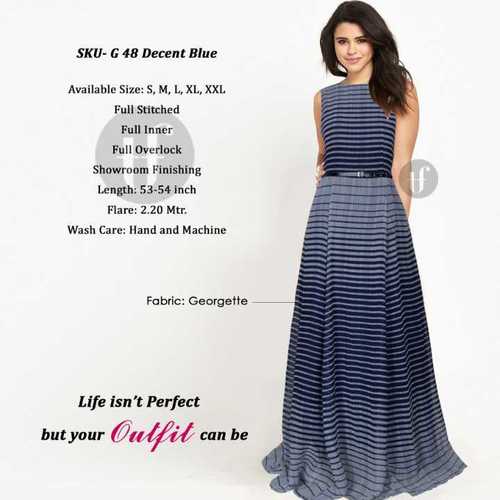 Blue Latest Gown