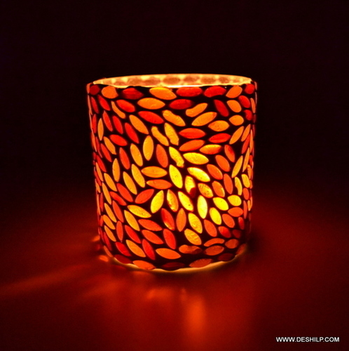 Mosaic Multi Color Designer Glass Table Lamp