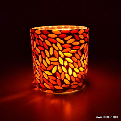 Multicolor Art Glass Lamp