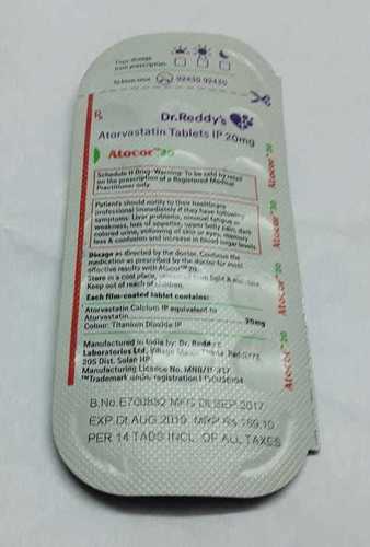 Atorvastatin Tablets General Medicines