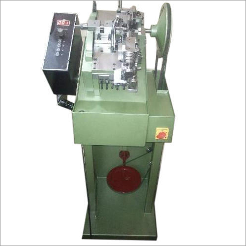 Top Cut Anchor Chain Making Machine - 0.28mm to 0.60mm Wire Diameter, Apollo Green Color, High Efficiency & Performance, Simple Control, 1-Year Warranty, 110kg Weight