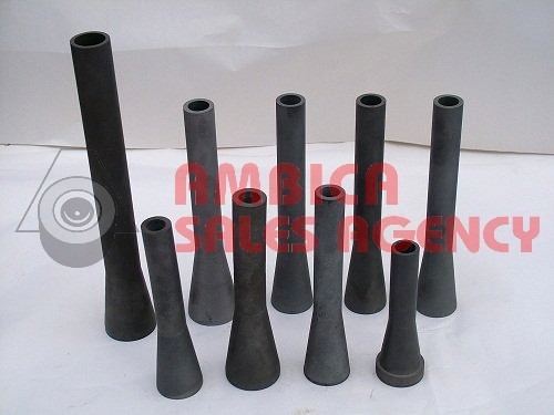 Tungsten Carbide Abrasive Blast Nozzles - Round Shape, Grey Color | High Durability, Long-Lasting Wear Resistance, Efficient Sandblasting