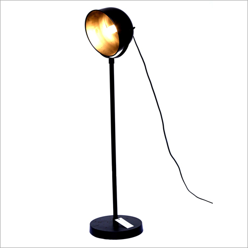Matt Black Antique Brass Floor Lamp