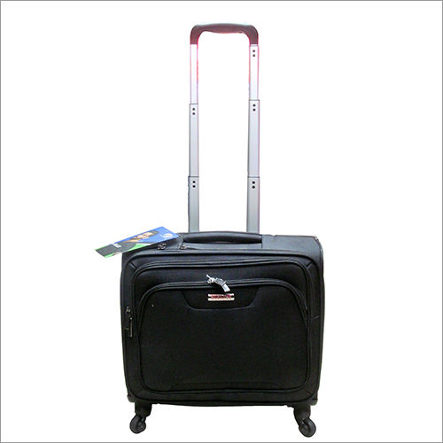 Nylon Black Laptop Trolley Bag