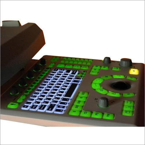 Color Doppler Keyboard - Plastic & Metal , Backlit Soft Keys, Silent Operation, Durable & Fade-Resistant Design, Frequency Control Knobs for Customized Settings