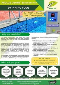 Ozone Generator for Swimming Pool