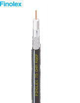 RG-6 COPPER JEL FLD COAXIAL CABLE BLK 100M