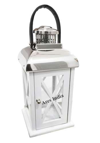 White Wooden Lantern