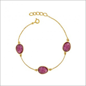 Ladies Pink Tourmaline Gemstone Bracelet Ladies Pink Tourmaline Gemstone Bracelet