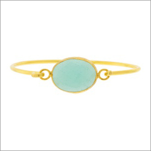 Ladies Aqua Chalcedony Bangle Ladies Aqua Chalcedony Bangle