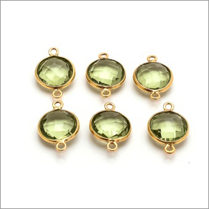 Ladies Green Amethyst Connector Ladies Green Amethyst Connector