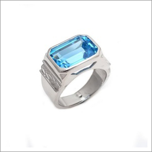 Mens Blue Topaz Rings Mens Blue Topaz Rings