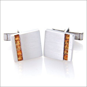 Mens Citrine Cufflinks Mens Citrine Cufflinks