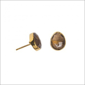 Smoky Topaz Earring Studs Smoky Topaz Earring Studs