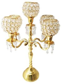 5 Arm Crystal Candelabra
