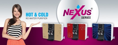 Hot And Cold RO Water Purifier - Plastic Material, 14-16L Storage Capacity | Tap Water Compatible, 15kg Weight