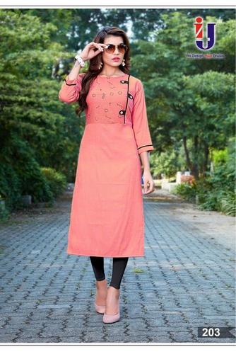 Plain New Designer Kurtis Collection For Festival