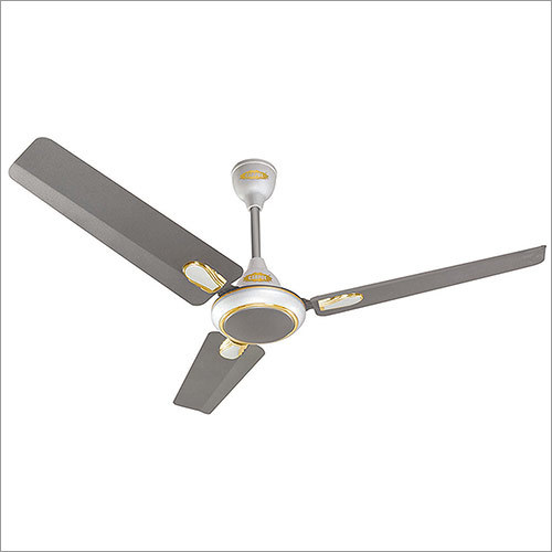 Elina Platinum Ceiling Fan - Iron Blades 1200mm Sweep 75W Power 390 RPM Speed | Elegant Metallic Finish 3-Blade Design Ideal for Home and Office