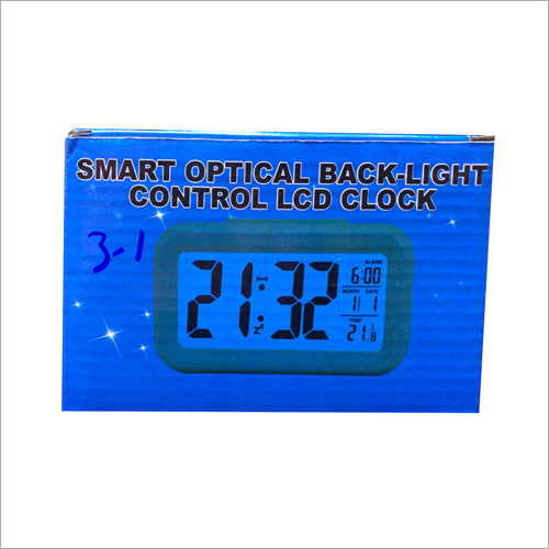 Smart Optical Backlight Control LCD Clock