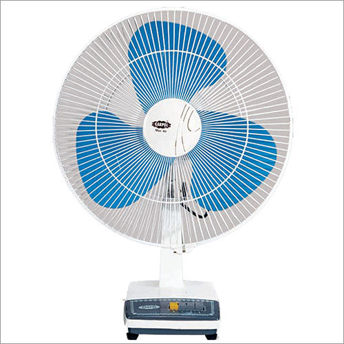 White + Blue Portable Hi Speed Table Fan