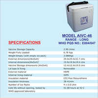 बड़ा वैक्सीन कैरियर बॉक्स AIVC - 46L