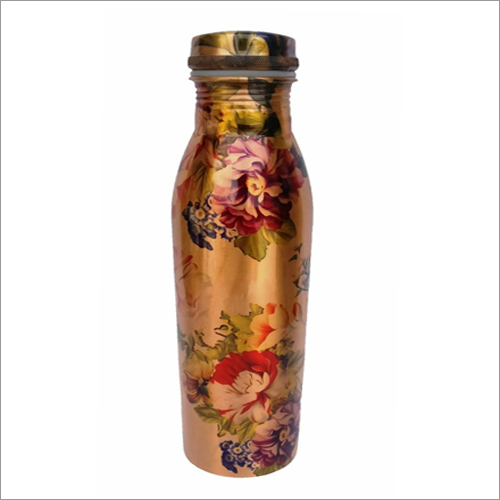 Pure Copper Printed Bottle