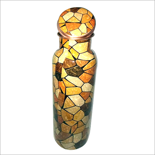 Copper Water Printed Bottle