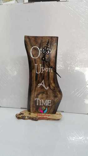 Natural Wooden Table Clock By SHILPACHARYA HANDICRAFTS