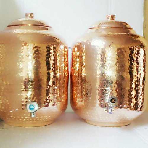 Copper Hammered Water Matka