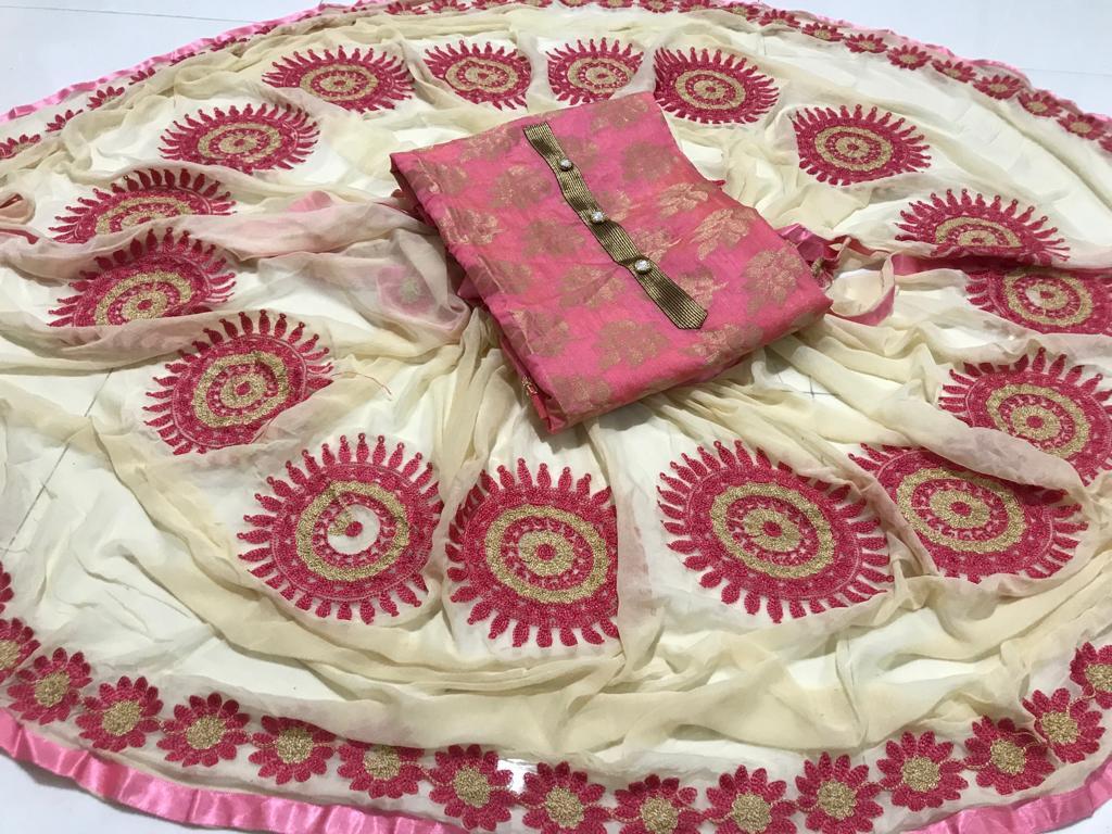Banarasi Jacquard Dress Material