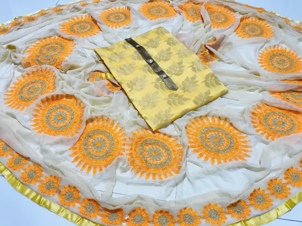 Banarasi Jacquard Dress Material