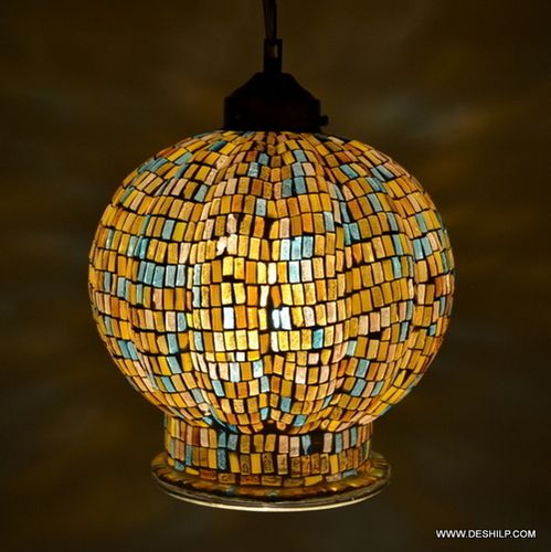 Mosaic Glass Decor Wall Hanging Lamp