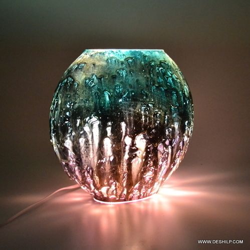 Mercury Antiqued Glass Table Lamp